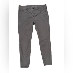 New York & Company Crosby Slim Leg Ankle Pant, Grey, Size 8